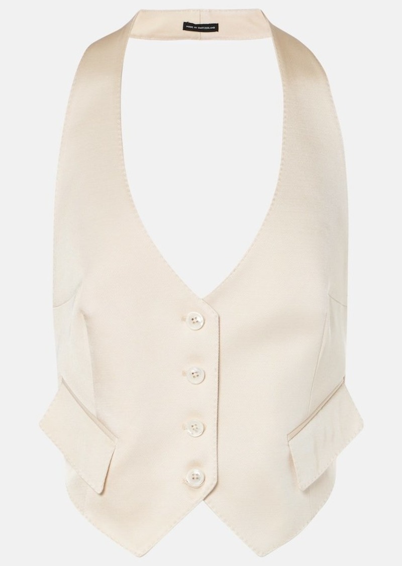 Tom Ford Silk and wool twill vest