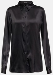 Tom Ford Silk-blend satin shirt