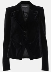 Tom Ford Single-breasted cotton velour blazer