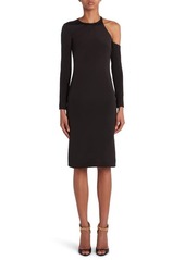 TOM FORD Single Cold Shoulder Long Sleeve Cady Dress