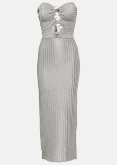 Tom Ford Sleeveless cutout metallic gown