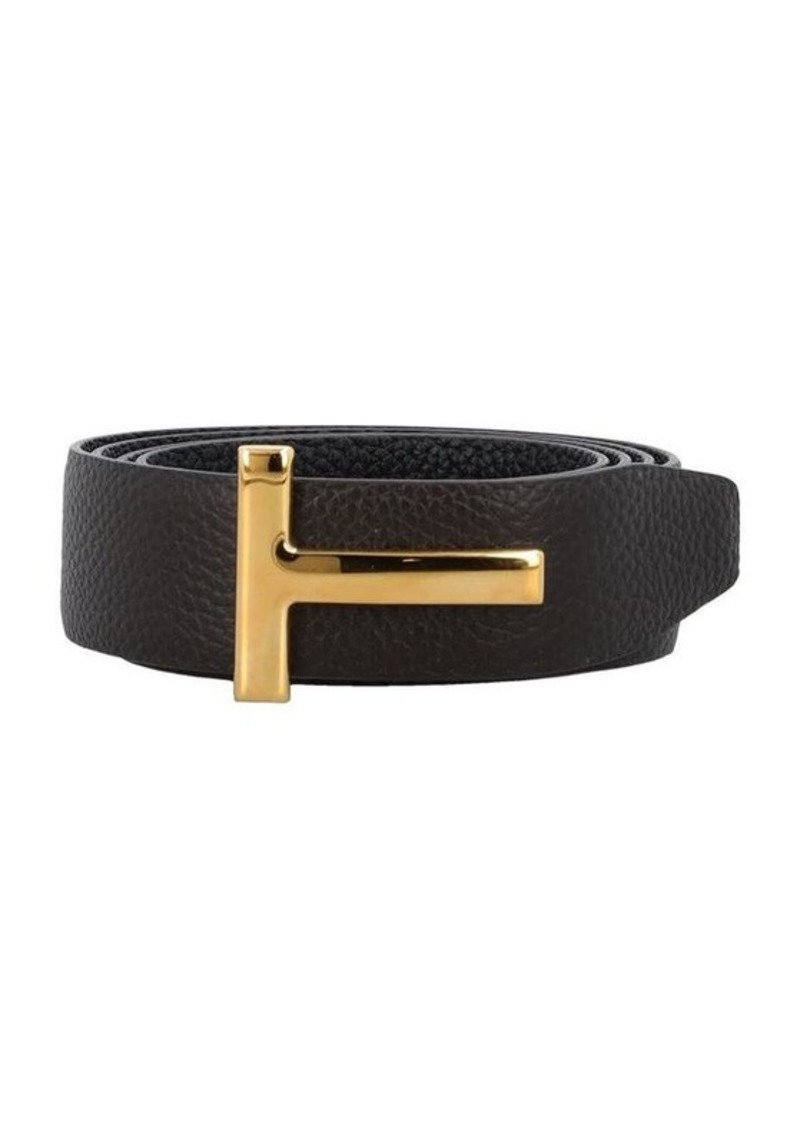 TOM FORD Small grain leather icon belt