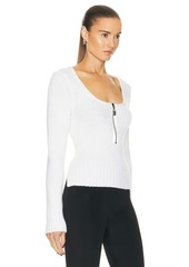 TOM FORD Square Neck Zipped Top