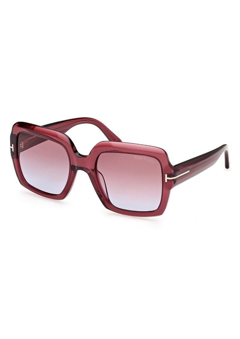 Tom Ford Square Sunglasses, 54mm