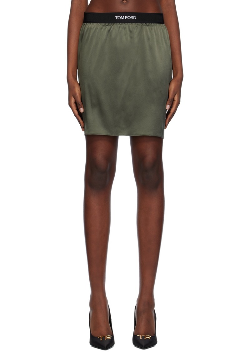 TOM FORD SSENSE Exclusive Khaki Miniskirt