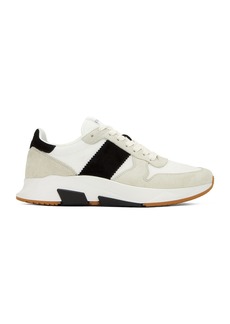 TOM FORD Suede + Technical Material Low Top Sneakers