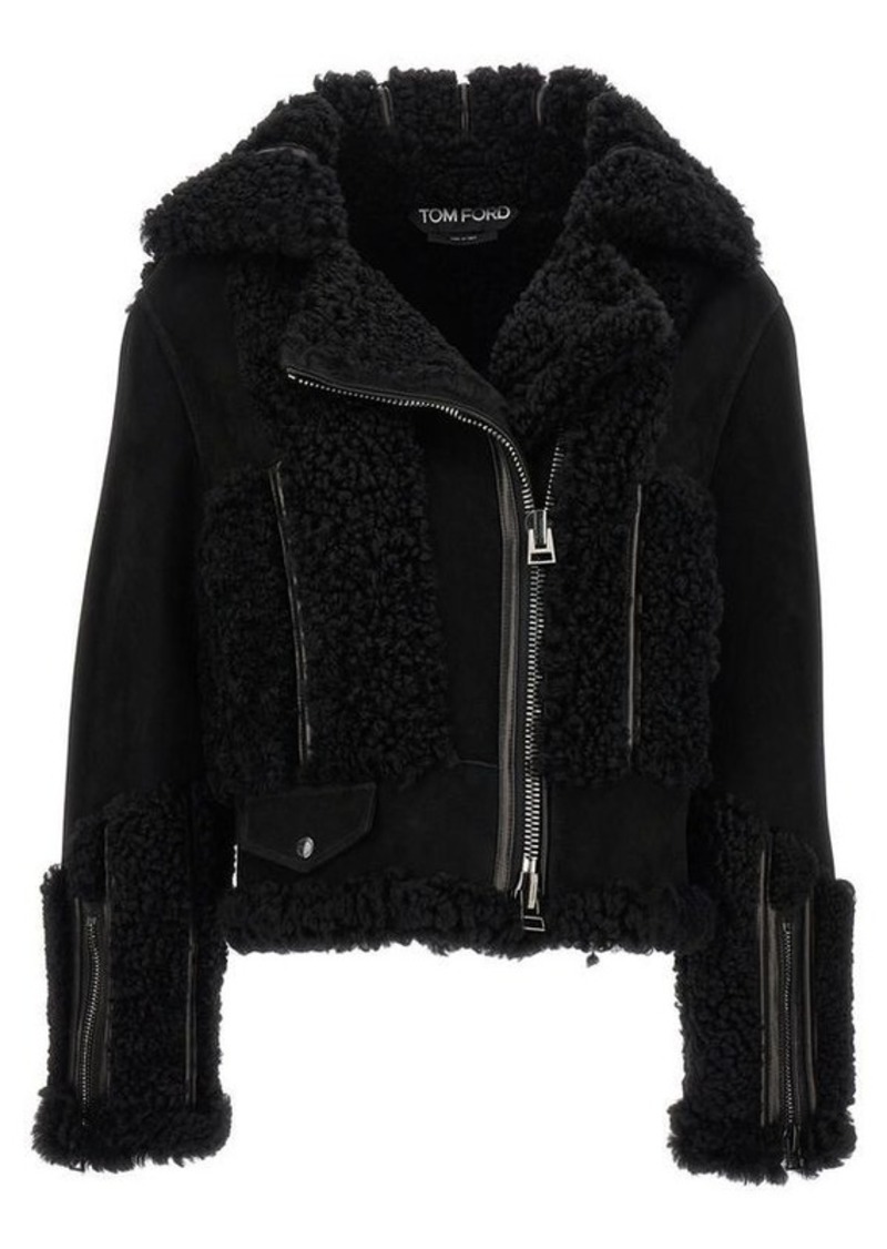 TOM FORD Suede shearling jacket
