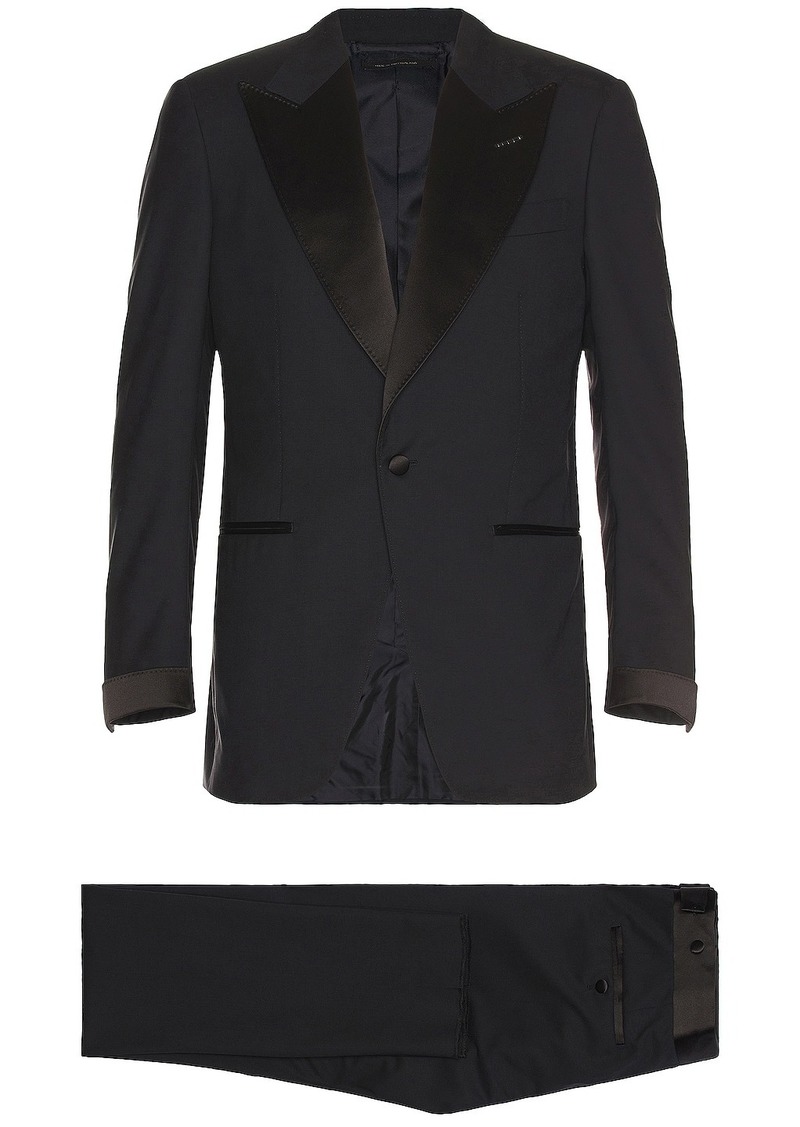 TOM FORD Super 120's Plain Weave Atticus Evening Suit