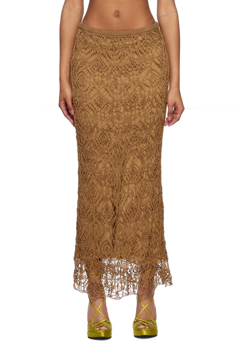 Tan Layered Maxi Skirt - 68% Off!