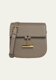 TOM FORD Tara Mini Crossbody in Grained Leather with Leather Strap