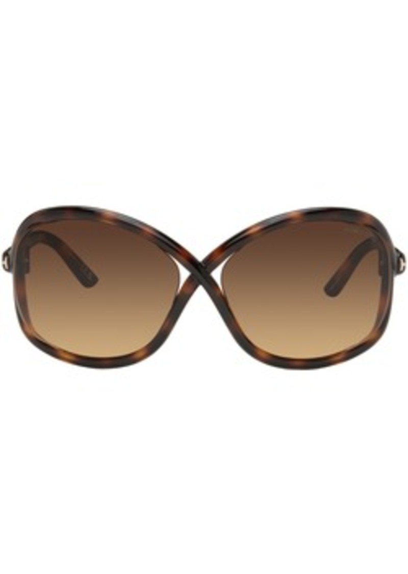 TOM FORD Tortoiseshell Bettina Sunglasses