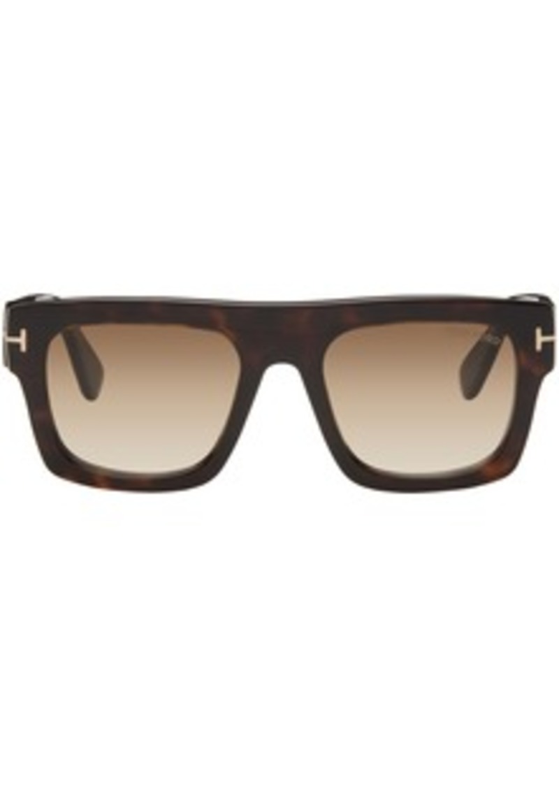 TOM FORD Tortoiseshell Fausto Sunglasses