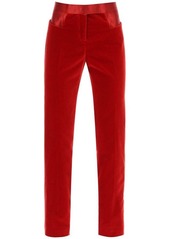 Tom ford velvet pants with satin bands