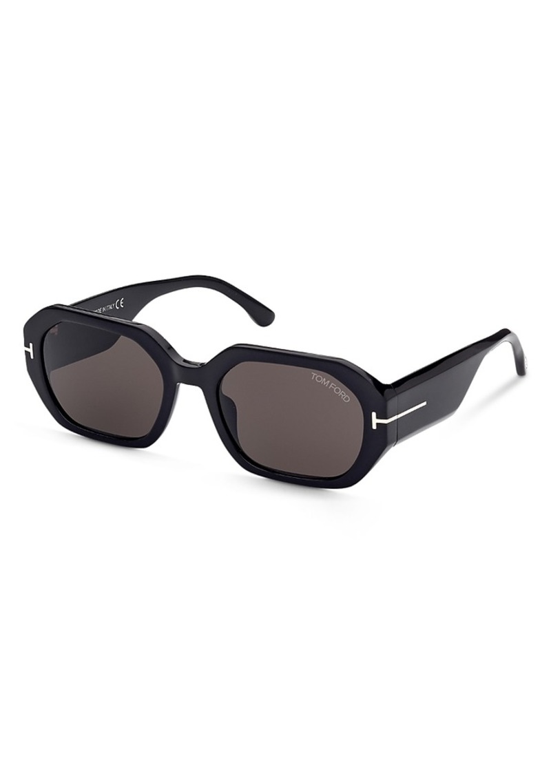 Tom Ford Veronique Square Sunglasses, 55mm