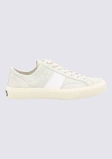 TOM FORD WHITE LEATHER CAMBRIDGE SNEAKERS