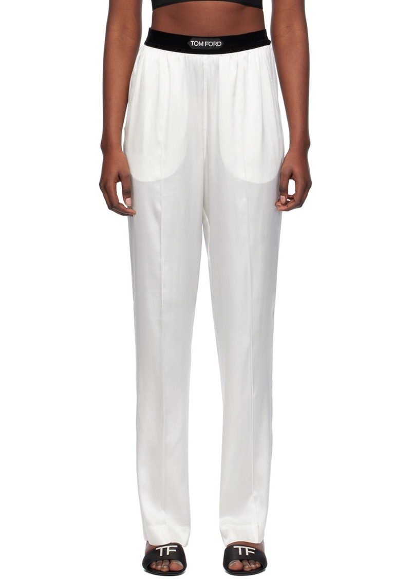 TOM FORD White Relaxed-Fit Lounge Pants