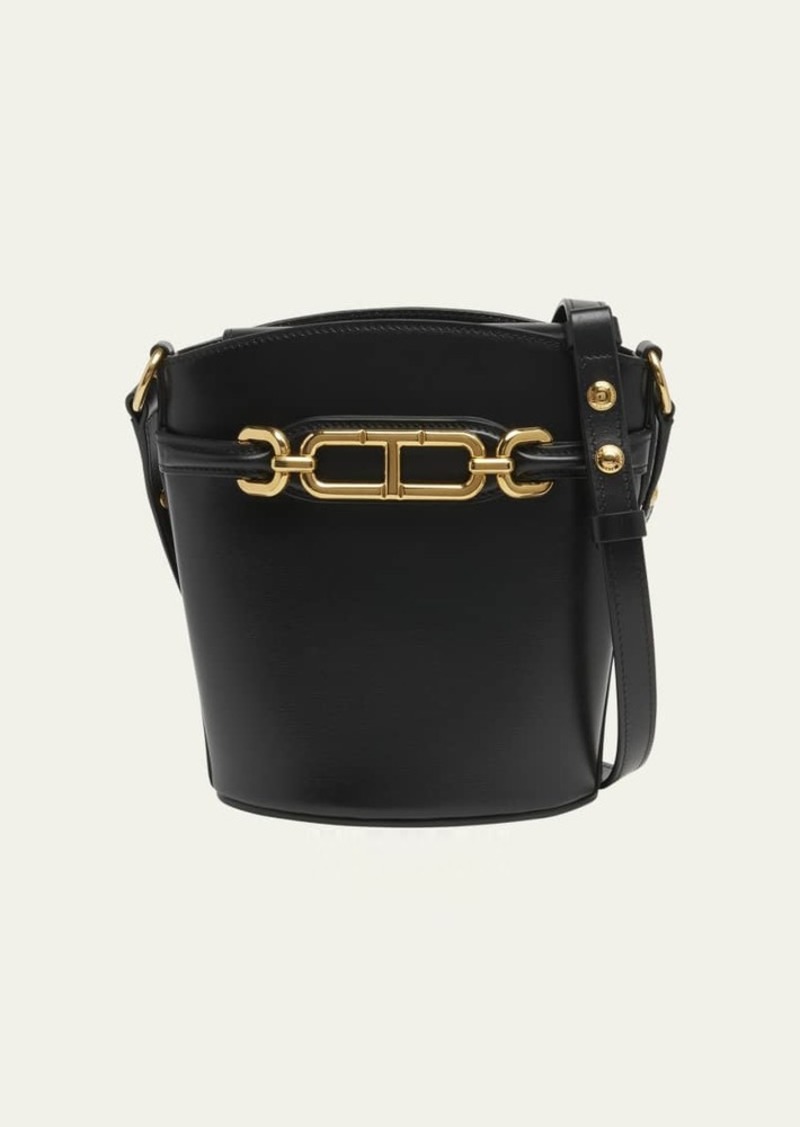 TOM FORD Whitney Small Bucket Bag in Leather