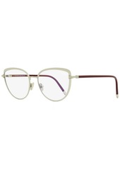 Tom Ford Women's Blue Block Eyeglasses TF5741B 016 Palladium/Burgundy 55mm