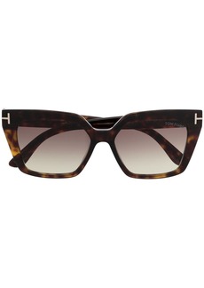 Tom Ford tortoiseshell effect-frame sunglasses