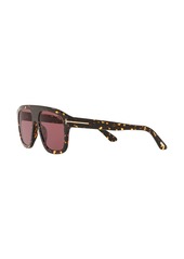 Tom Ford tortoiseshell-effect oversize-frame sunglasses