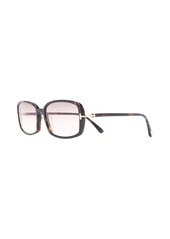 Tom Ford tortoiseshell rectangular-frame sunglasses