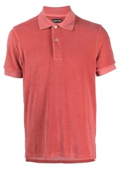 Tom Ford towelling short-sleeved polo shirt