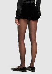 Tom Ford Velvet Cotton Mid Rise Shorts