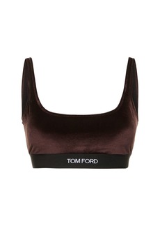 Tom Ford Velvet Logo Bralette