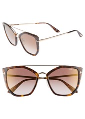 Tom Ford Dahlia 55mm Sunglasses in Brown at Nordstrom
