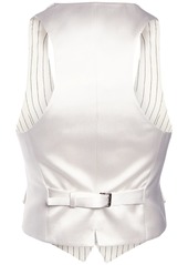 Tom Ford Wool & Silk Pinstriped Sleeveless Vest