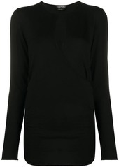 Tom Ford wrap style knitted top