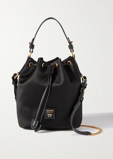 Tom Ford Wristlet Small Leather-trimmed Satin Bucket Bag