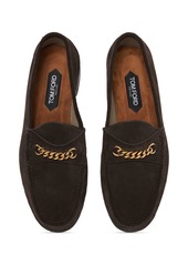 Tom Ford York Line Suede Loafers