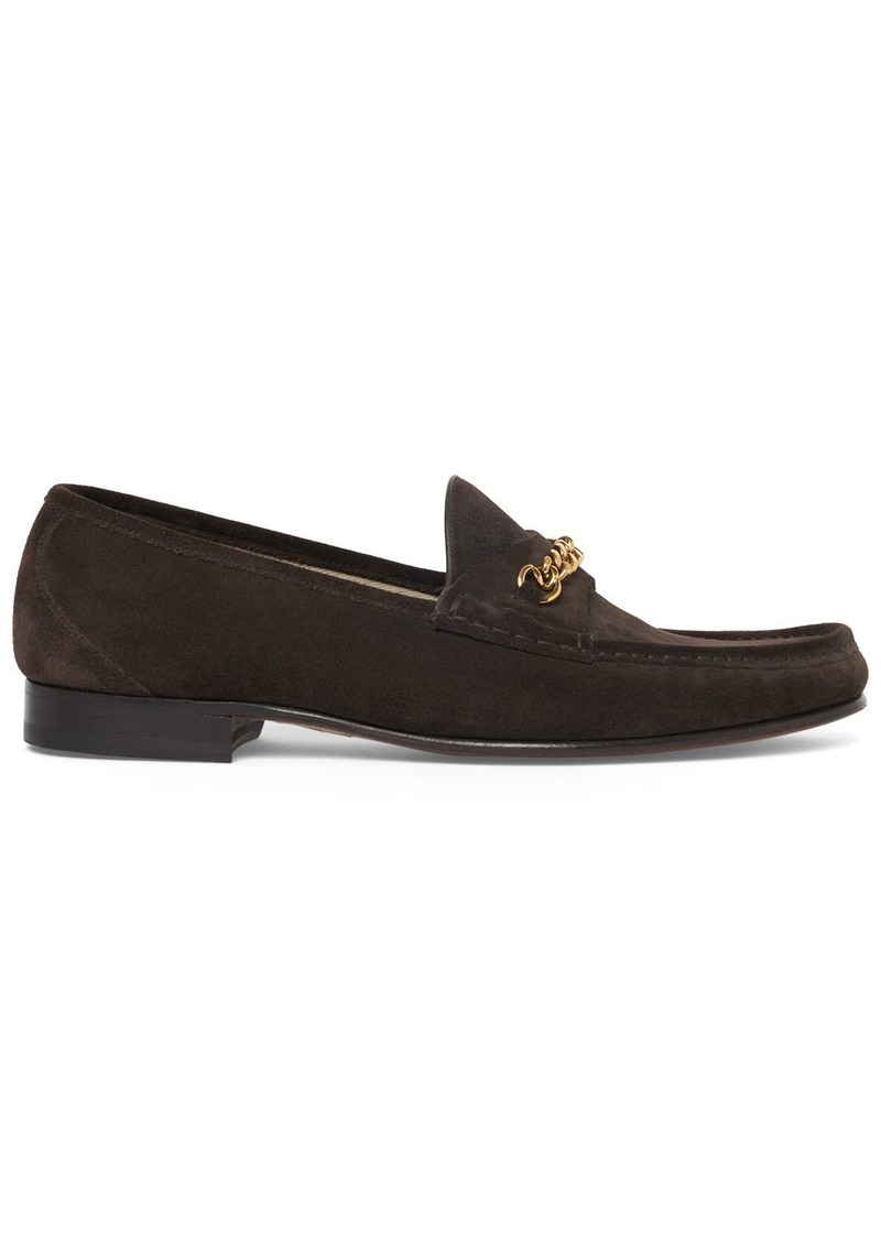 Tom Ford York Line Suede Loafers