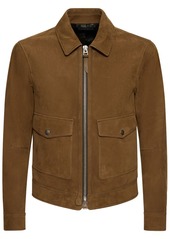 Tom Ford Zip Collar Leather Jacket