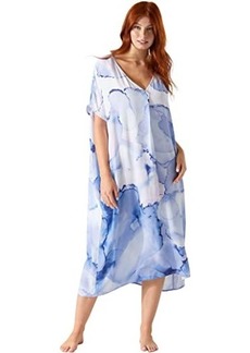 Tommy Bahama Abalone Engineered V-Neck Long Caftan