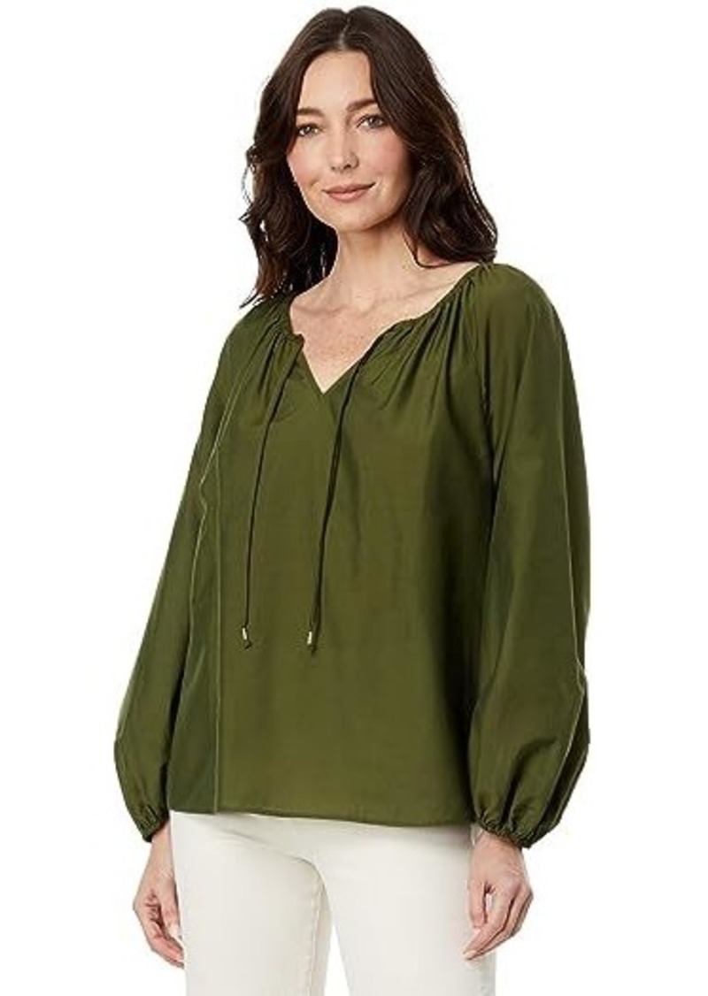 Tommy Bahama Agua Amara Long Sleeve Peasant Top