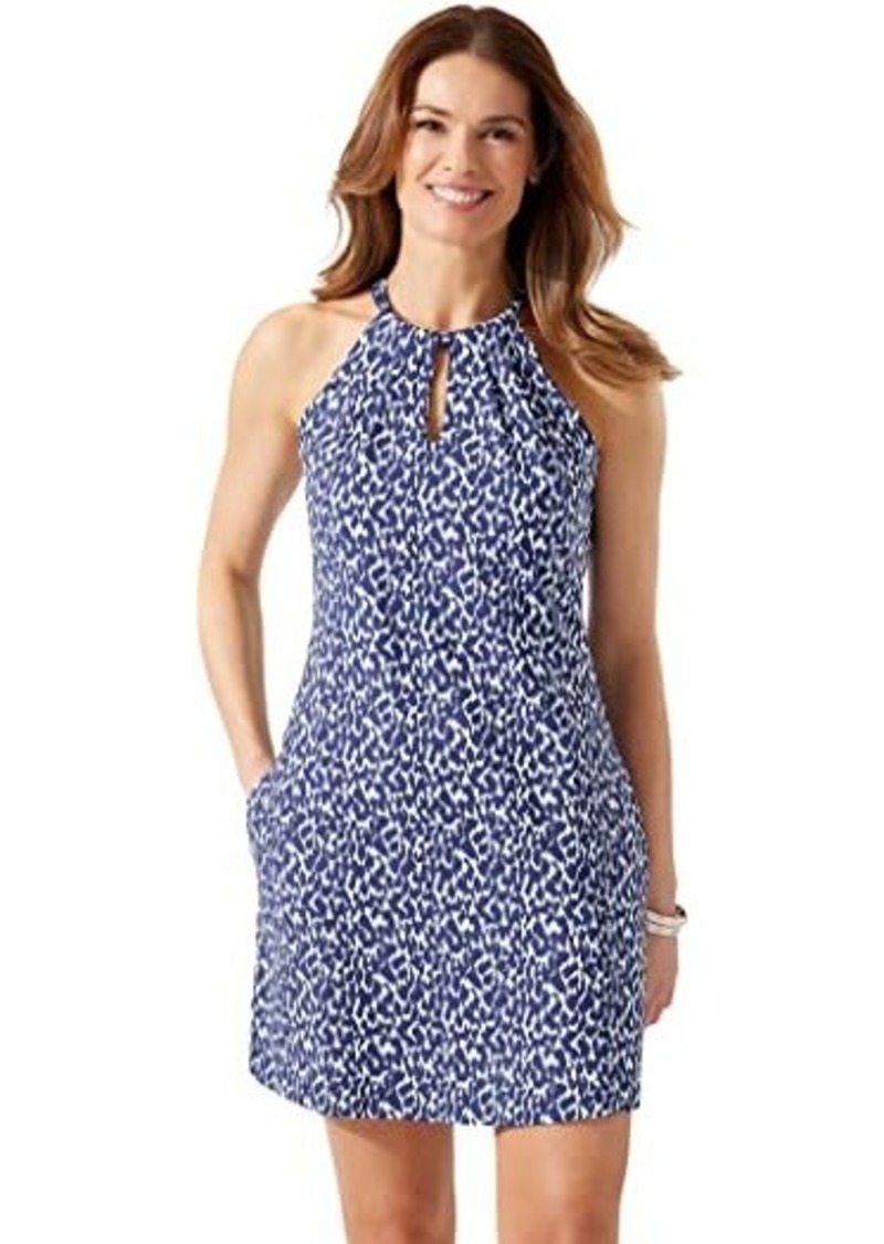 Tommy Bahama Aubrey Chic Cheetah Halter Dress