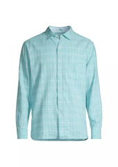 Tommy Bahama Barbados Breeze Plaid Linen-Blend Shirt