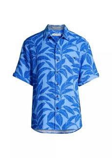 Tommy Bahama Beachside Fronds Cotton-Blend Button-Front Shirt