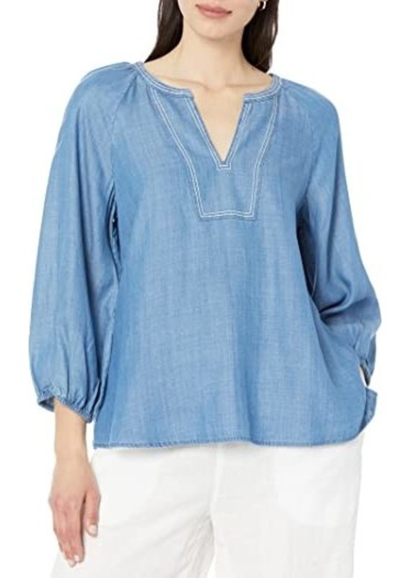 Tommy Bahama Chambray All Day 3/4 Sleeve Top