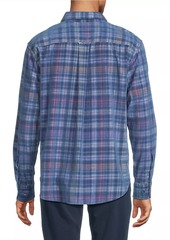 Tommy Bahama Coastline Cord Harbor Check Button-Up Shirt