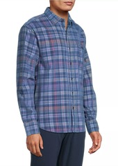 Tommy Bahama Coastline Cord Harbor Check Button-Up Shirt