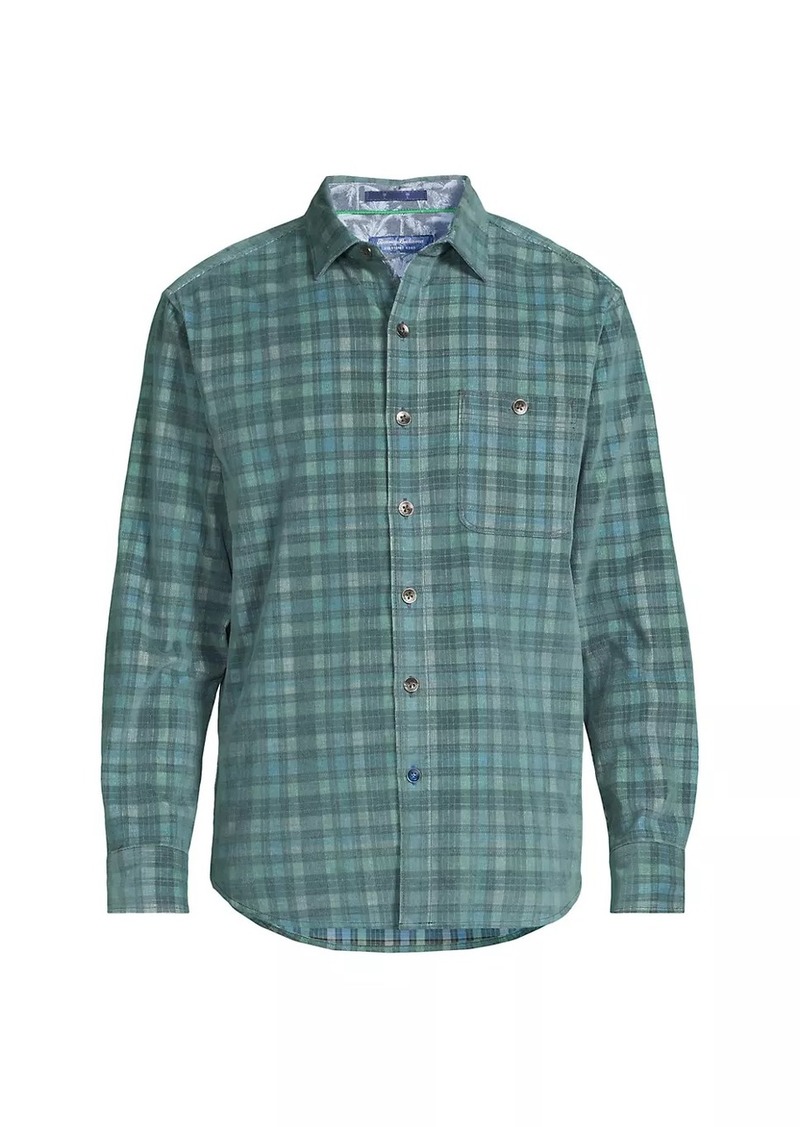 Tommy Bahama Coastline Cord Lagoon Check Shirt