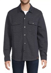 Tommy Bahama Cobble Hill Quilted Cotton-Blend Snap Shirt Jacket