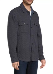 Tommy Bahama Cobble Hill Quilted Cotton-Blend Snap Shirt Jacket