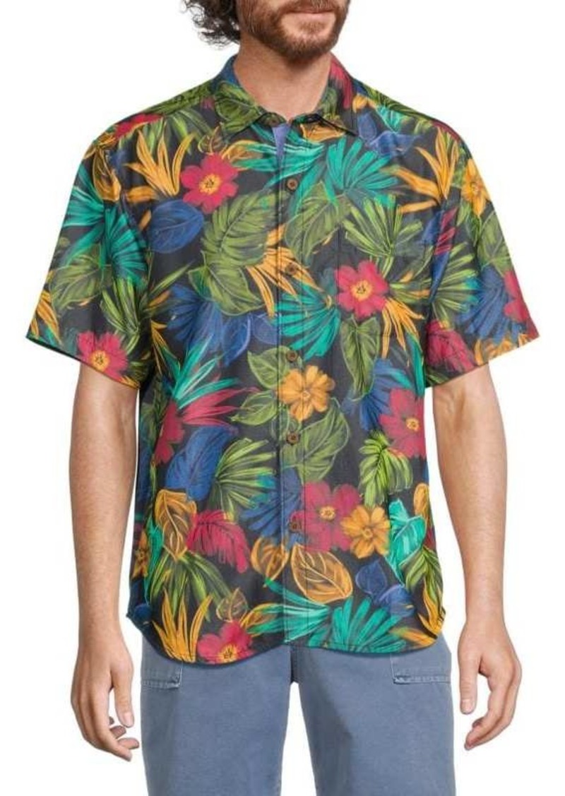 Tommy Bahama Coconut Floral & Leaf Print Shirt