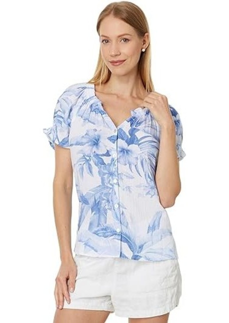 Tommy Bahama Daybreak Hibiscus Short Sleeve Top