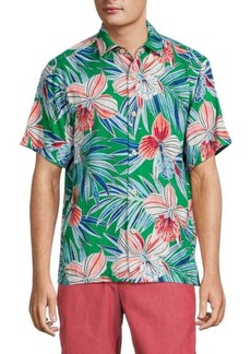 Tommy Bahama Iris Floral Pocket Button Down Shirt