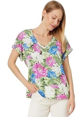 Tommy Bahama Kauai Lush Lotus V-Neck Tee